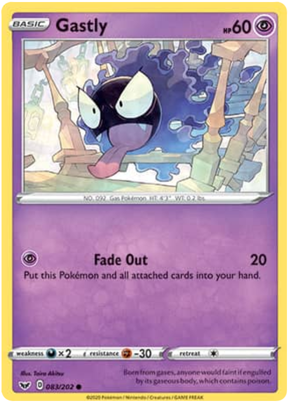 Sword and Shield Sword & Shield 083 Gastly