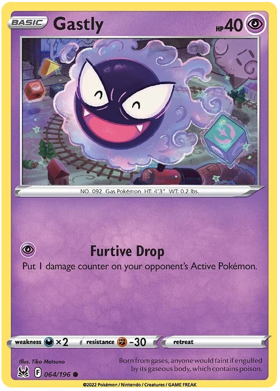 Sword and Shield Lost Origin 064 Gastly