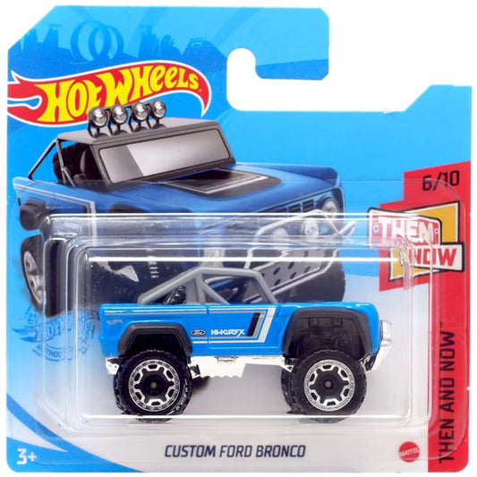 Hot Wheels Custom Ford Bronco, Then And Now 6/10 BLUE 163/250