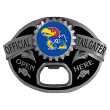 将图片加载到图库查看器,NCAA Team Tailgater Belt Buckle Bottle Opener - Assorted Teams Choose Your