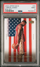 将图片加载到图库查看器,2003 Upper Deck LeBron James Box Set #23 PSA 9 Cleveland Cavaliers