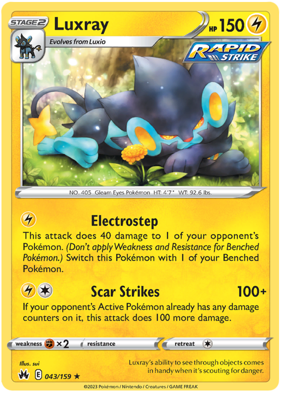 Sword and Shield Crown Zenith #44 Luxray