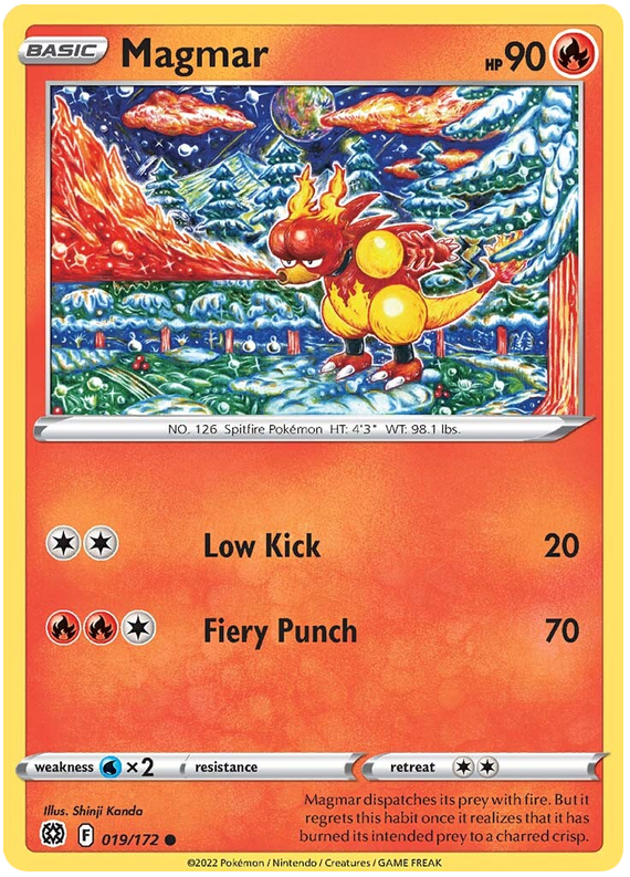 Sword and Shield Brilliant Stars 019 Magmar