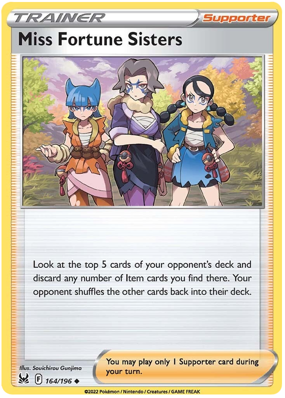 Sword and Shield Lost Origin 164 Miss Fortune Sisters