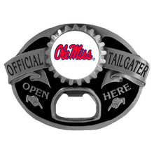 将图片加载到图库查看器,NCAA Team Tailgater Belt Buckle Bottle Opener - Assorted Teams Choose Your