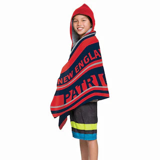 New England Patriots Juvy Hooded Towel 22"x51"