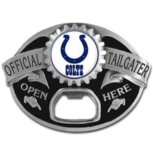 تحميل الصورة إلى عارض المعرض، NFL Team Tailgater Belt Buckle Bottle Opener - Assorted Teams Choose Your
