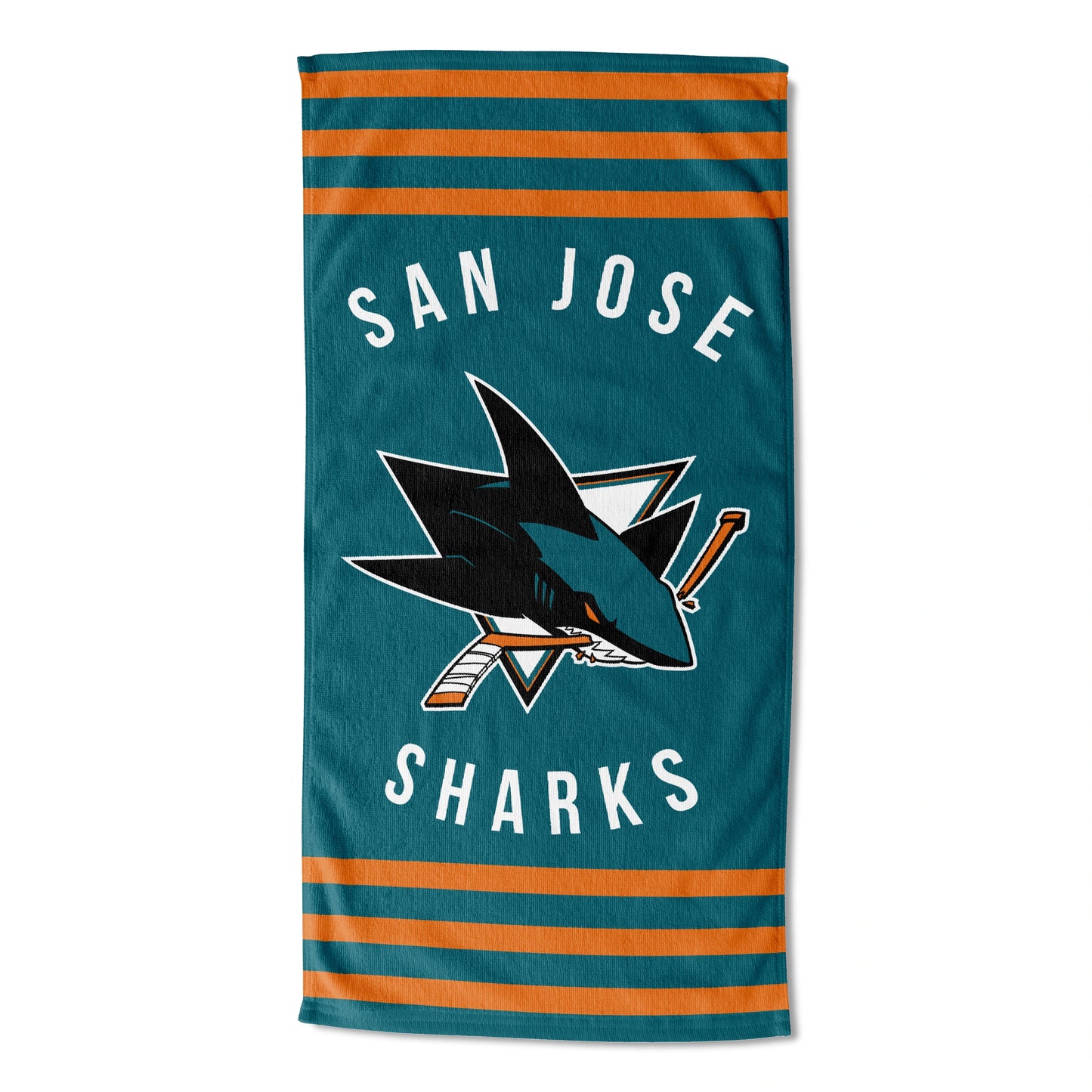 San Jose Sharks Stripes Beach Towel 30"x60"