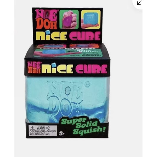 NeeDoh Nice Cube Super Solid Squish Stress Ball Assorted Color