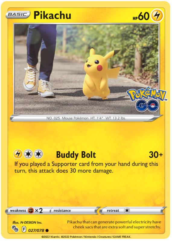 Sword and Shield Pokemon Go 27 Pikachu