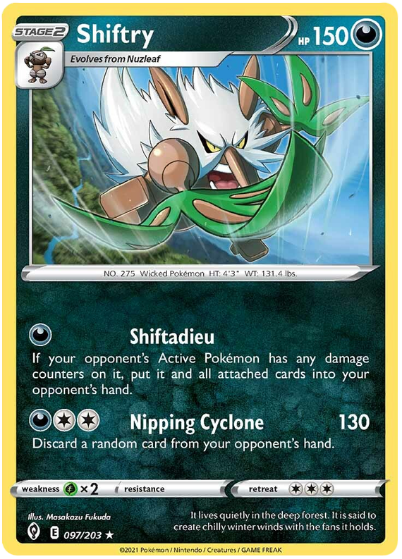 Sword and Shield Evolving Skies 097 Shiftry