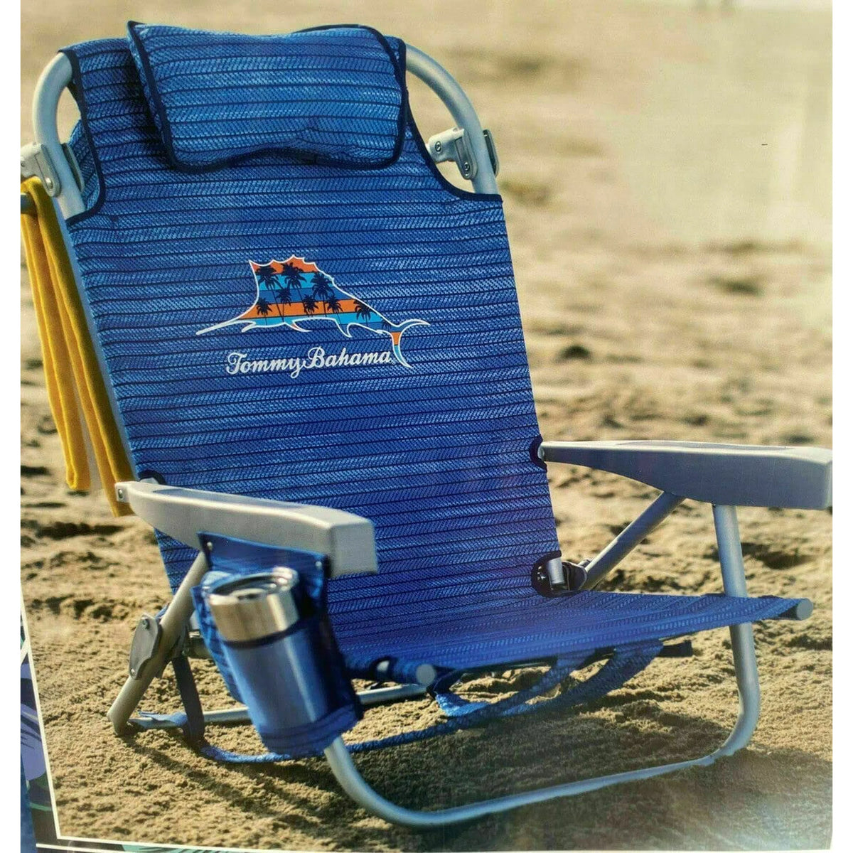 Tommy Bahama Blue Sailfish Backpack Beach Chair (Open Box)