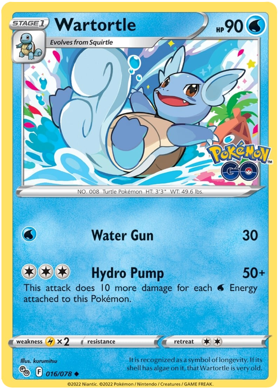 Sword and Shield Pokemon Go 16 Wartortle
