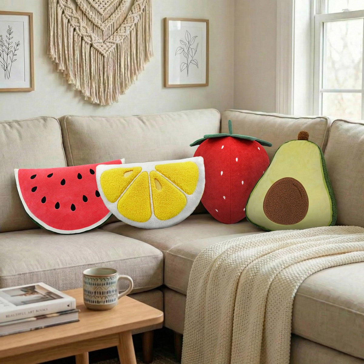 Fruit Decorative Pillow, Assorted Designs