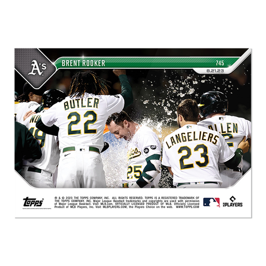 Brent Rooker - 2023 MLB TOPPS NOW® Card 745 - PR: 316 - walk-of-famesports
