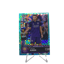 تحميل الصورة إلى عارض المعرض، 2023 Topps Chrome MLS Aqua X-Fractor #55 Ercan Kara 33/125 - Orlando City SC