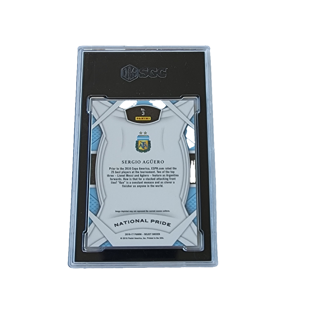 2016-17 Panini Select National Pride Sergio Aguero #3 SGC 9.5