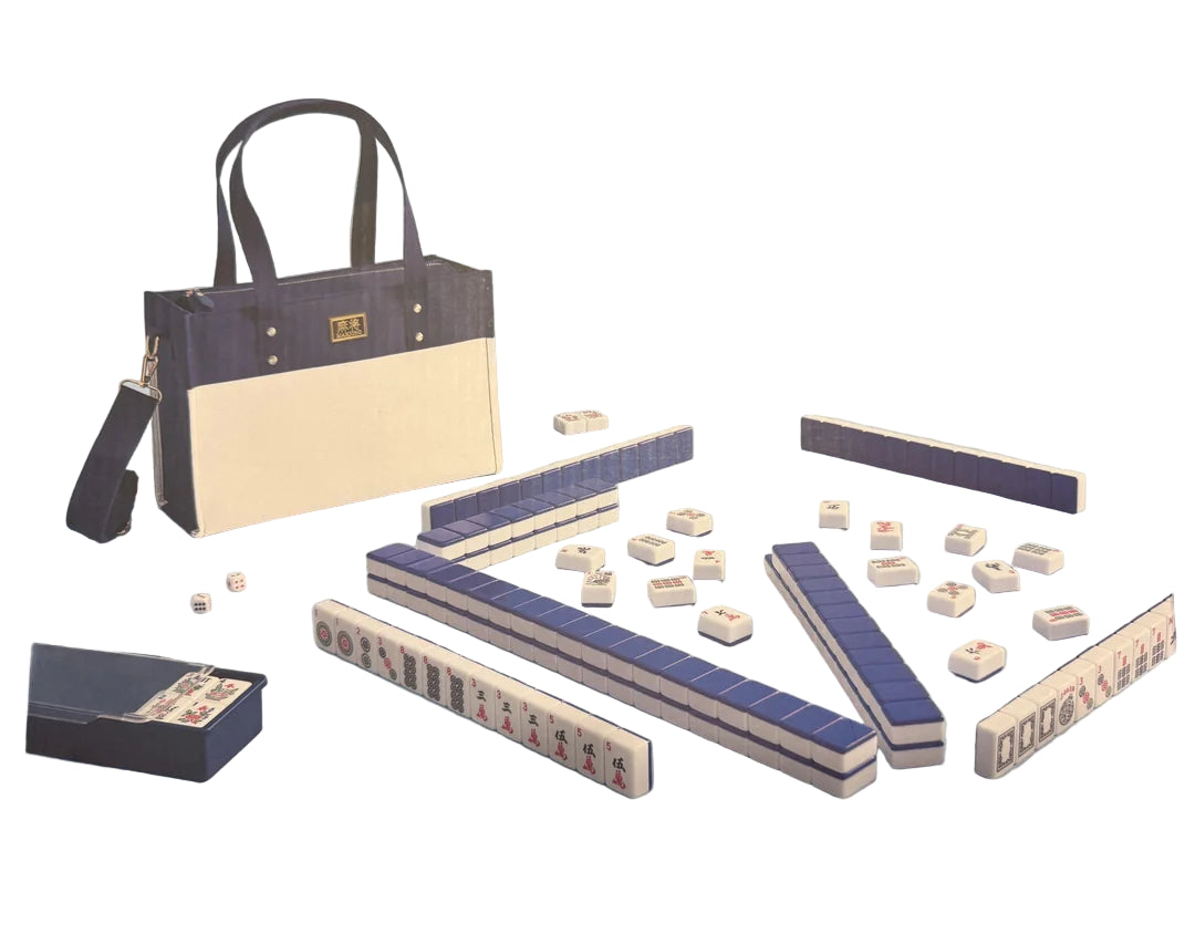 Mahjong Tile Set with Storage Tote