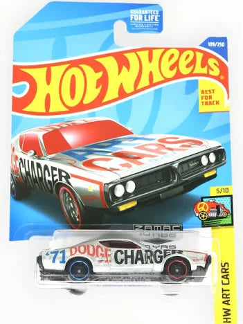 Hot Wheels '71 Dodge Charger Hw Art Cars 5/10 109/250