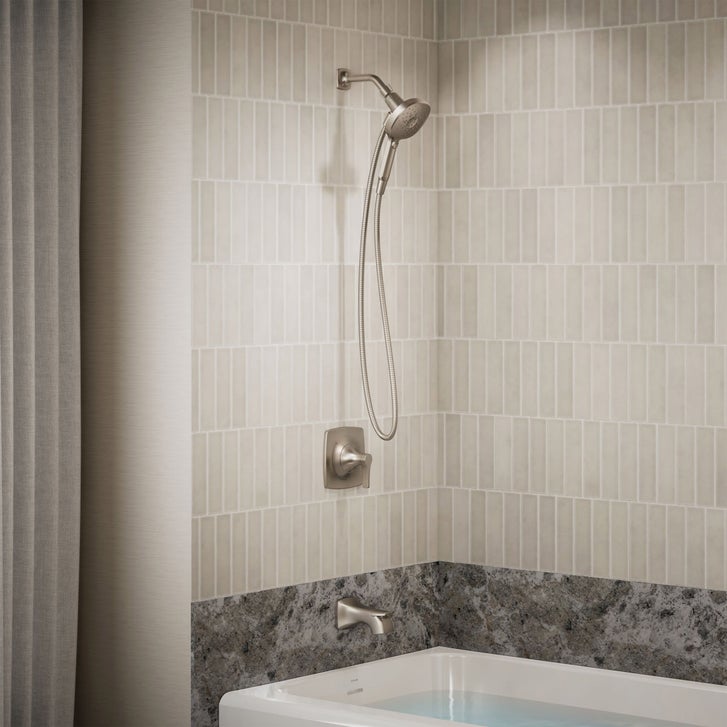 Kohler Riverly Rite-Temp Bath and Shower Kit, Brushed Nickel