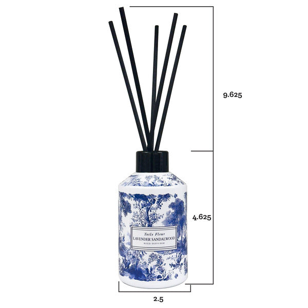 Home & Body Toile Fleur Reed Diffuser, Set of 3 - photo 3