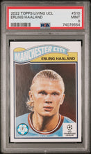 تحميل الصورة إلى عارض المعرض، إيرلينج هالاند 2023 Topps Living UCL UEFA Champions League PSA 9 Mint Manchester City