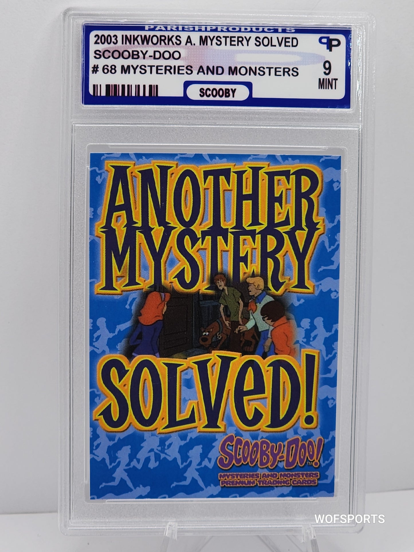 2003 Inkworks Scooby-Doo Mysteries & Monsters #68 - The Scooby-Doo gang call themselves Mystery I Parish Mint 9
