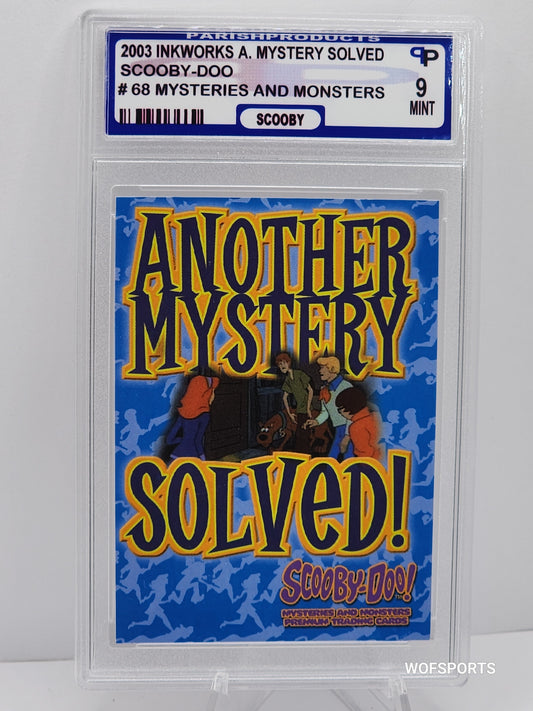 2003 Inkworks Scooby-Doo Mysteries & Monsters #68 - The Scooby-Doo gang call themselves Mystery I Parish Mint 9