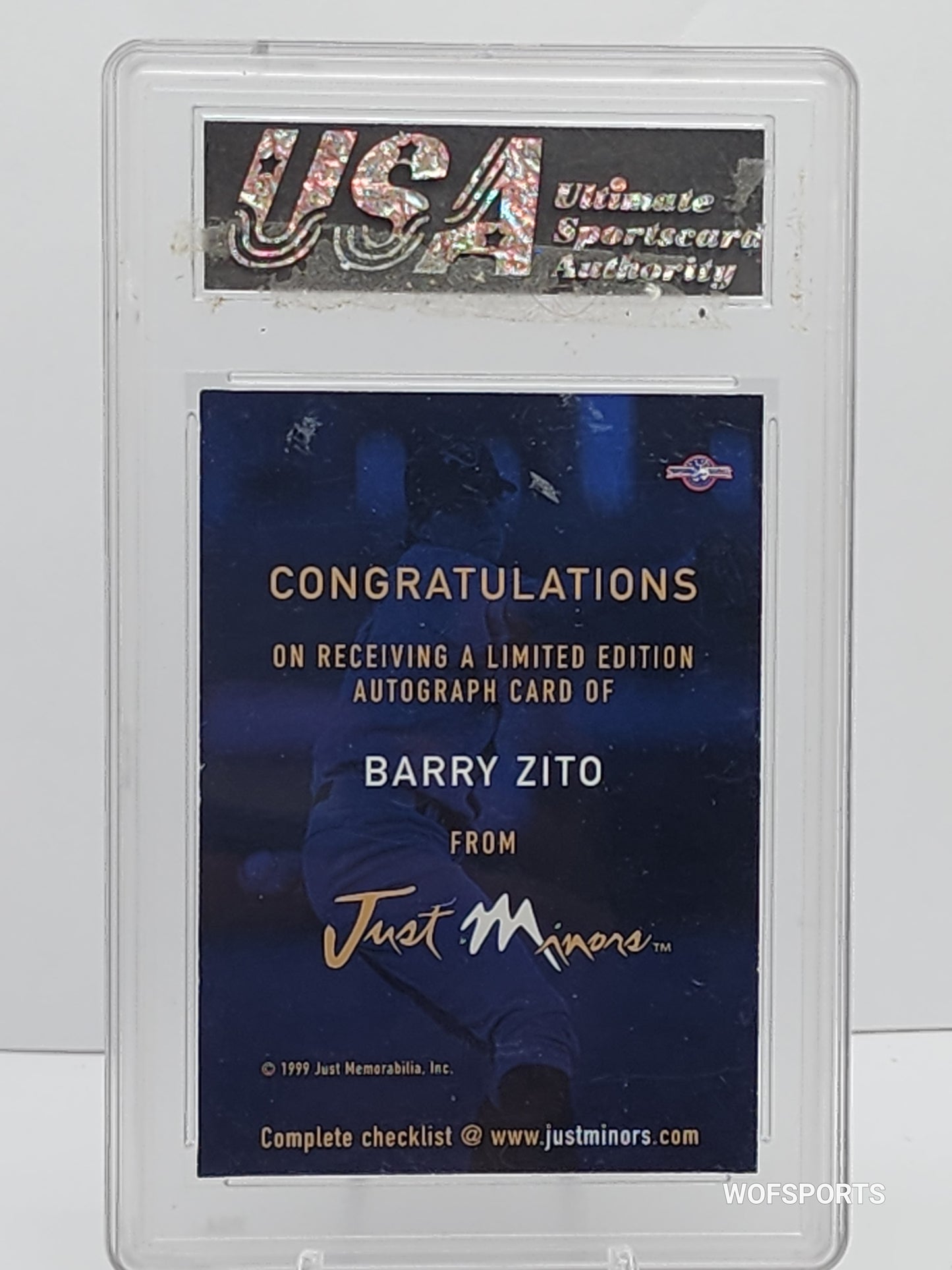 2000 Just Imagine 2k Barry Zito Auto Rookie #NNO 8.5 NM-MT