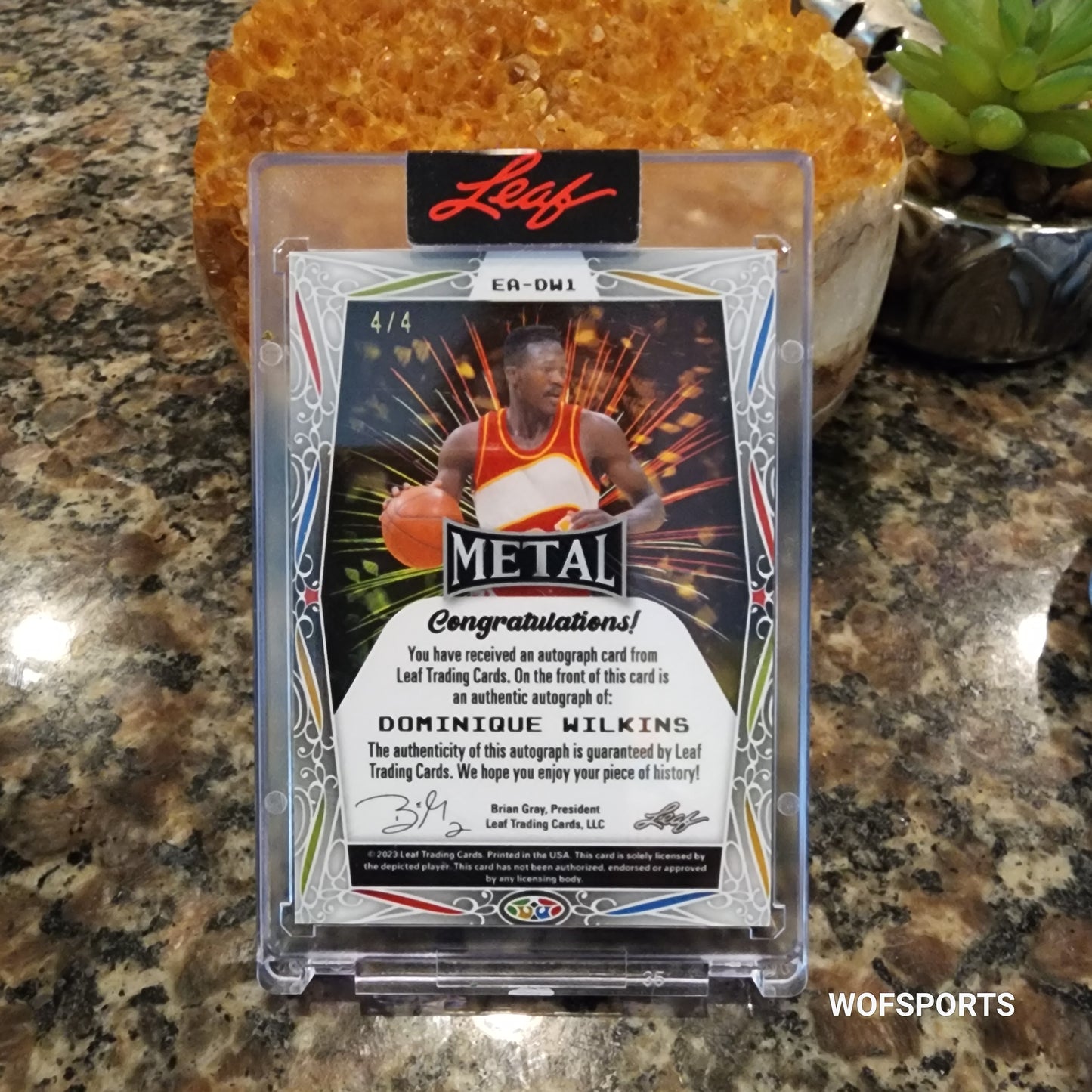 2023 Leaf Metal Auto 4/4 Dominique Wilkins #EA-DW1
