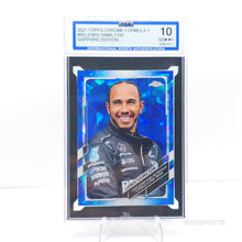 将图片加载到图库查看器,2021 Topps Chrome F1 #50 Lewis Hamilton Sapphire Edition ISA 10