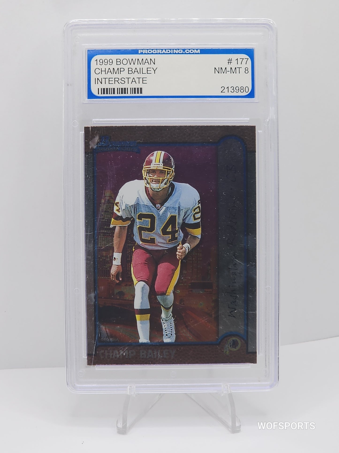 1999 Bowman Rookie Interstate Champ Bailey #177 PGS 8 NM-MT