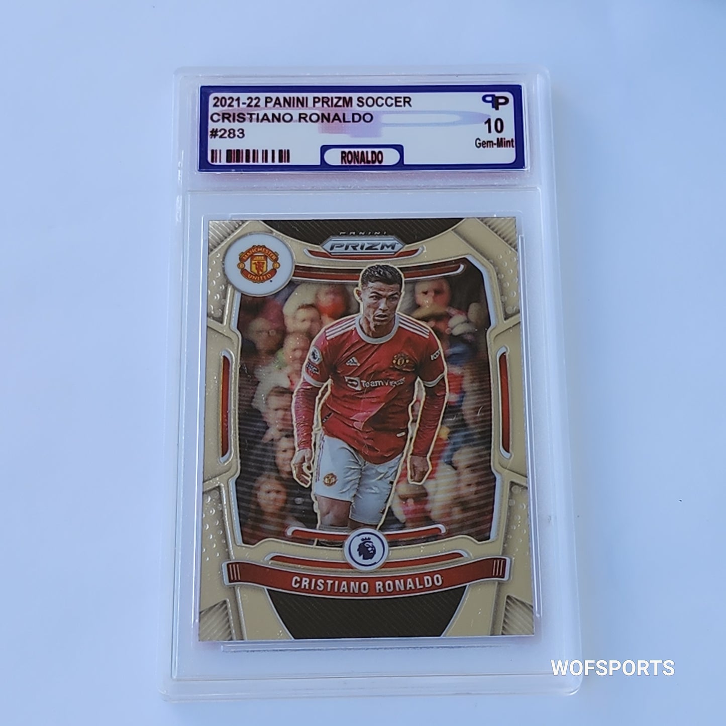 2021-22 Panini Prizm Premier League Cristiano Ronaldo #283 Parish 10 Gem Mint