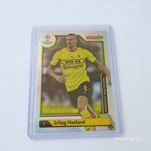 将图片加载到图库查看器,2022 Topps Merlin UEFA Champions Leagues Erling Haaland #150 Borussia Dortmund