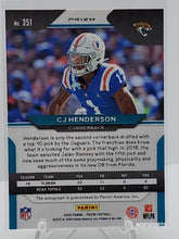 将图片加载到图库查看器,2020 Panini Prizm Neon Green Pulsar Auto CJ Henderson #351 Rookie