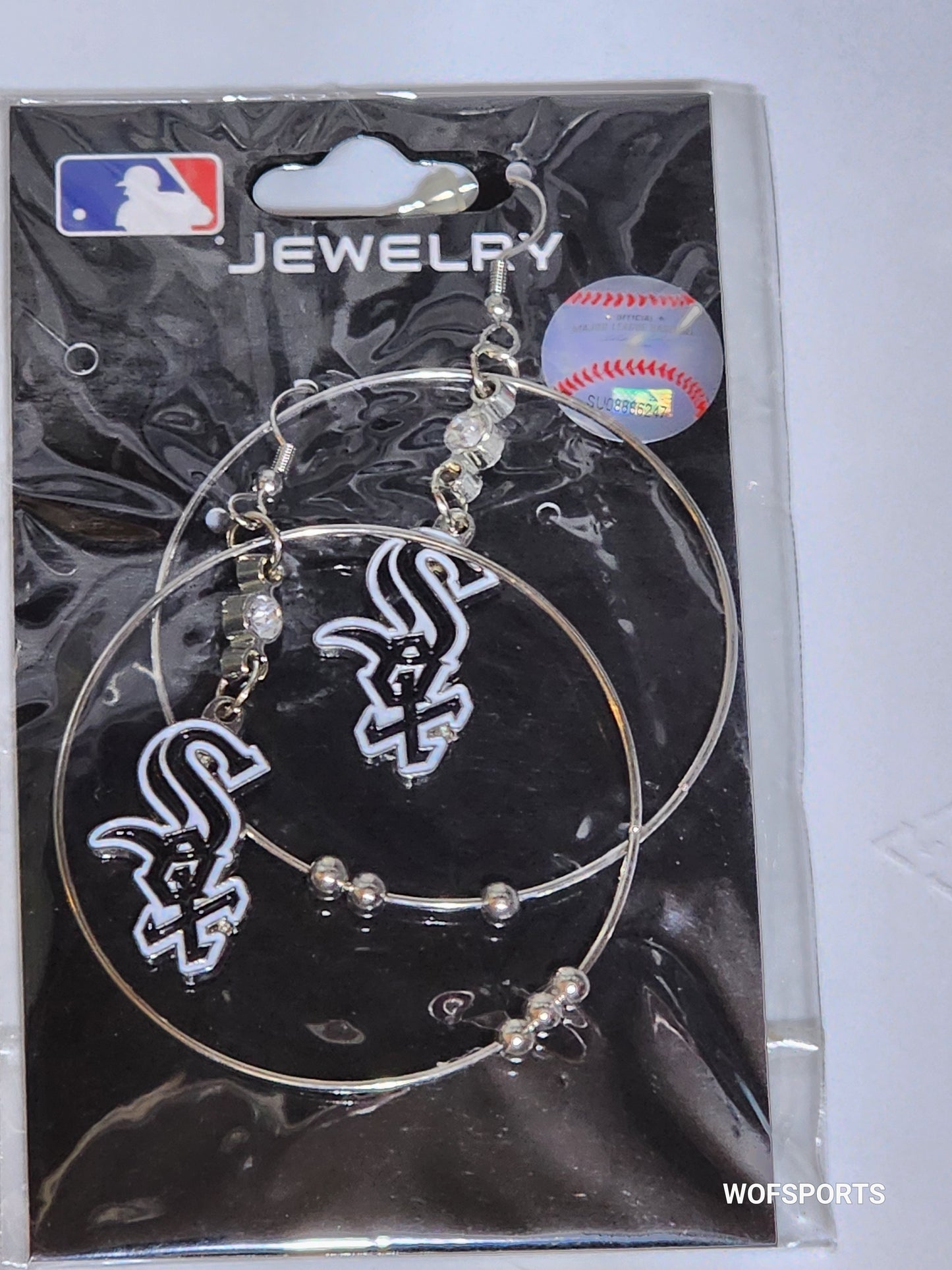 Chicago White Sox 2" Hoop Earrings