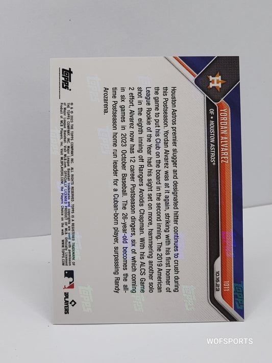 Yordan Alvarez 8/49 2023 MLB TOPPS NOW Card #1011