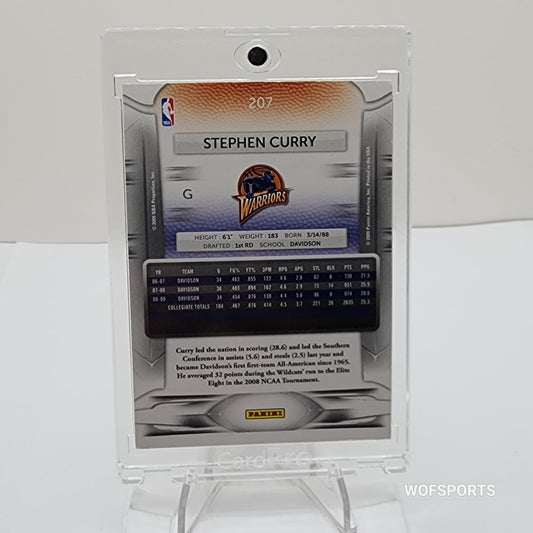 2009 Panini Prestige STEPHEN CURRY Rookie #207 WARRIORS