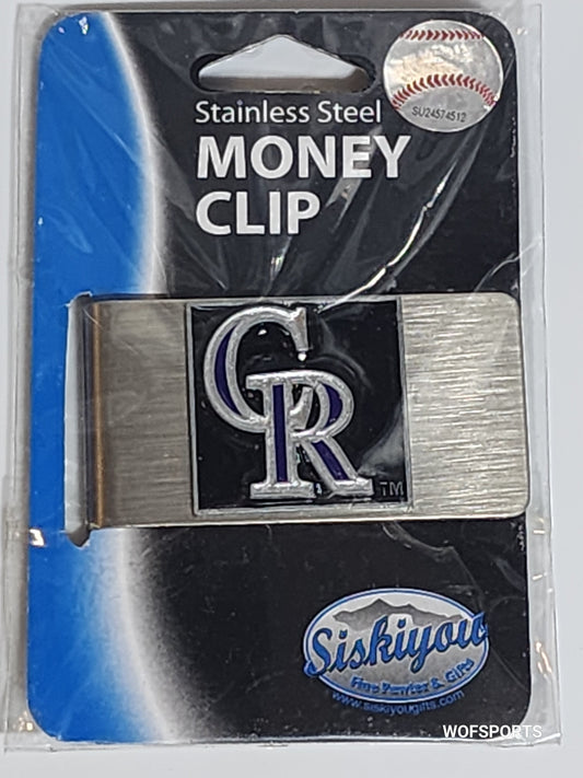 MLB Team Stainless Steel Money Clip - Choose Yours