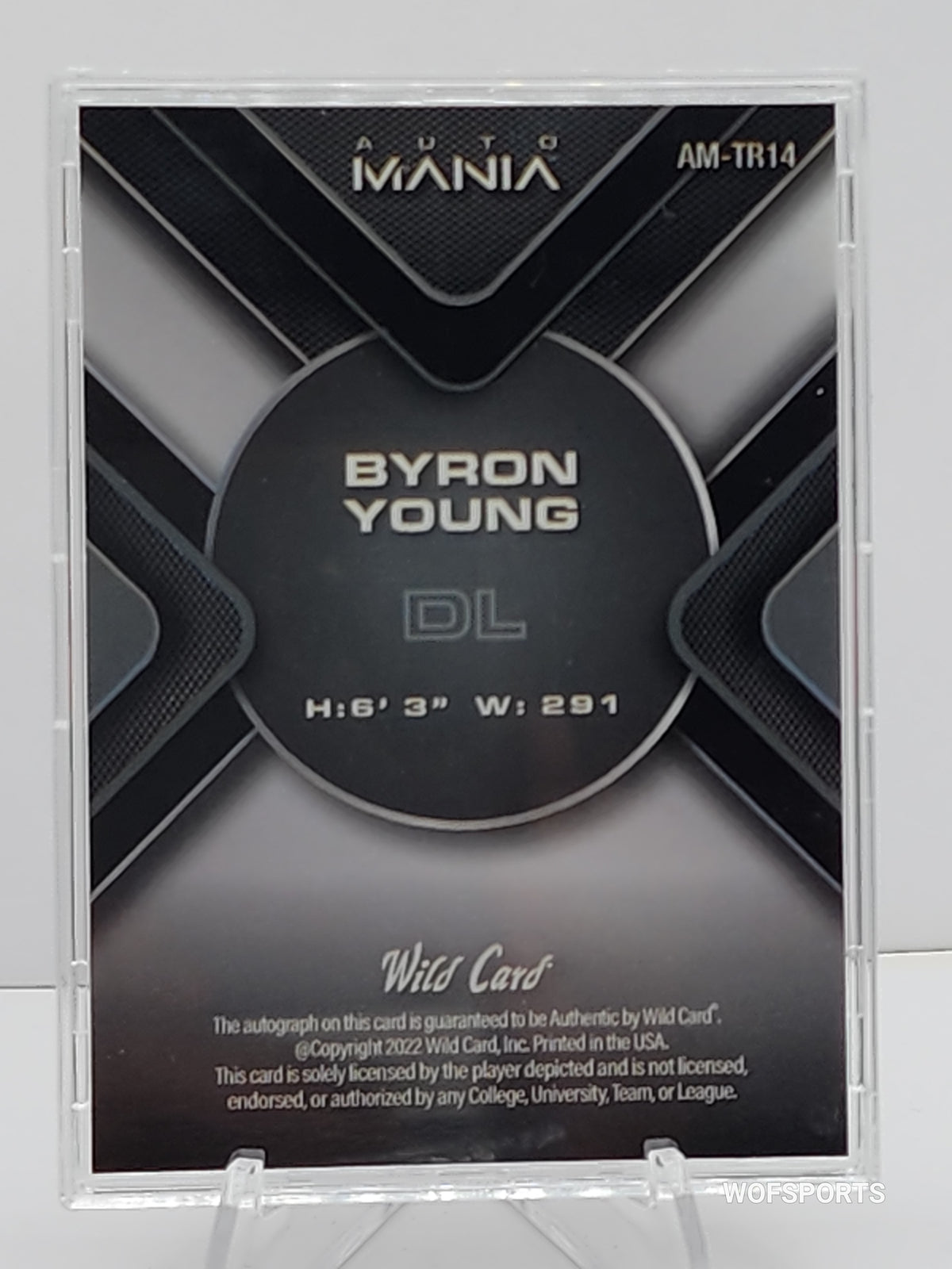 2022 Wild Card Auto Mania Byron Young #AM-TR14 Los Angeles Rams