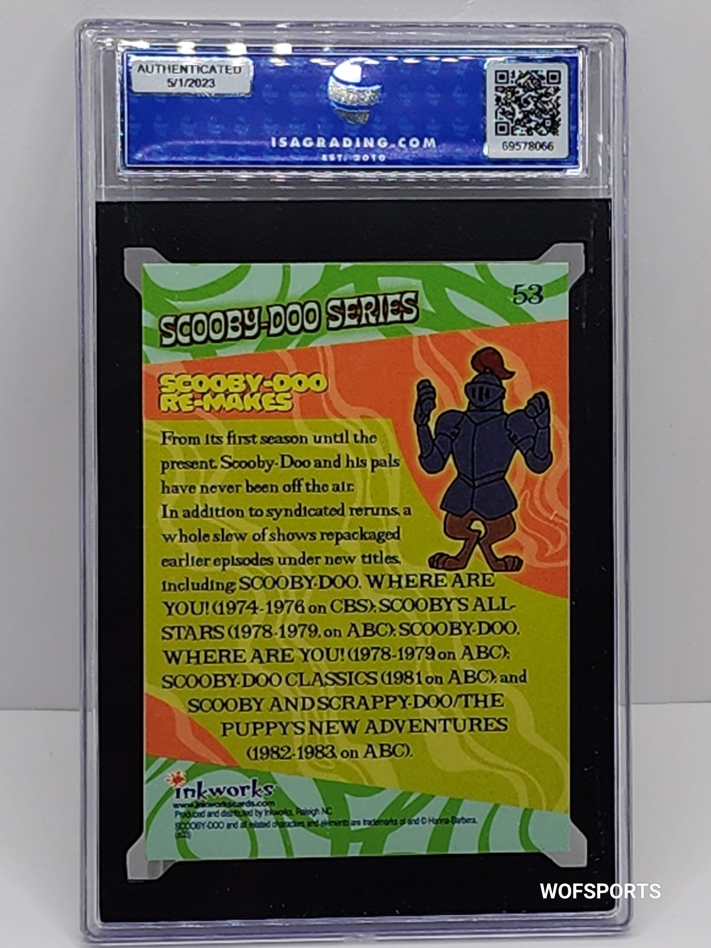 2003 Inkworks Scooby-Doo Mysteries & Monsters #53 - Scooby-Doo Re-Makes ISA Gem Mint 10