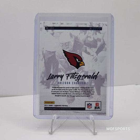 2019 Panini Luminance Lightspeed Orange 36/100 Larry Fitzgerald #LS11