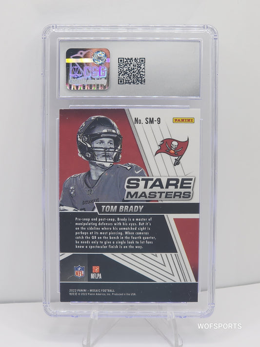 2022 Panini Mosaic Tom Brady Stare Master #SM-9 Tampa Bay Buccaneers CSG 10 Gem Mint