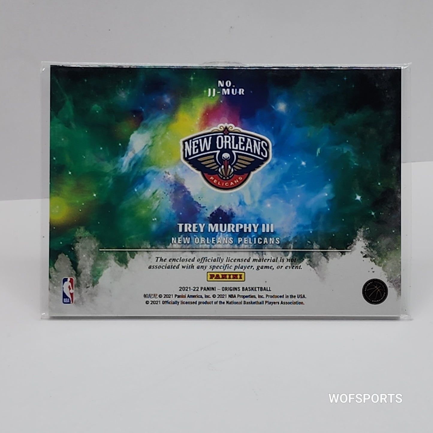 2021-22 Panini Origins Jersey Patch Rookie #11-MUR Trey Murphy 18/49 New Orleans Pelicans