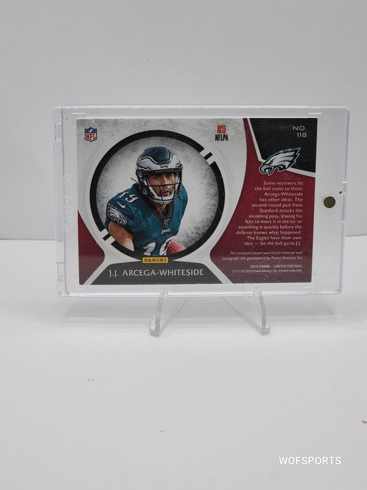 2019 Panini Limited /75 JJ Arcega-Whiteside #118 RPA Rookie Patch Auto RC