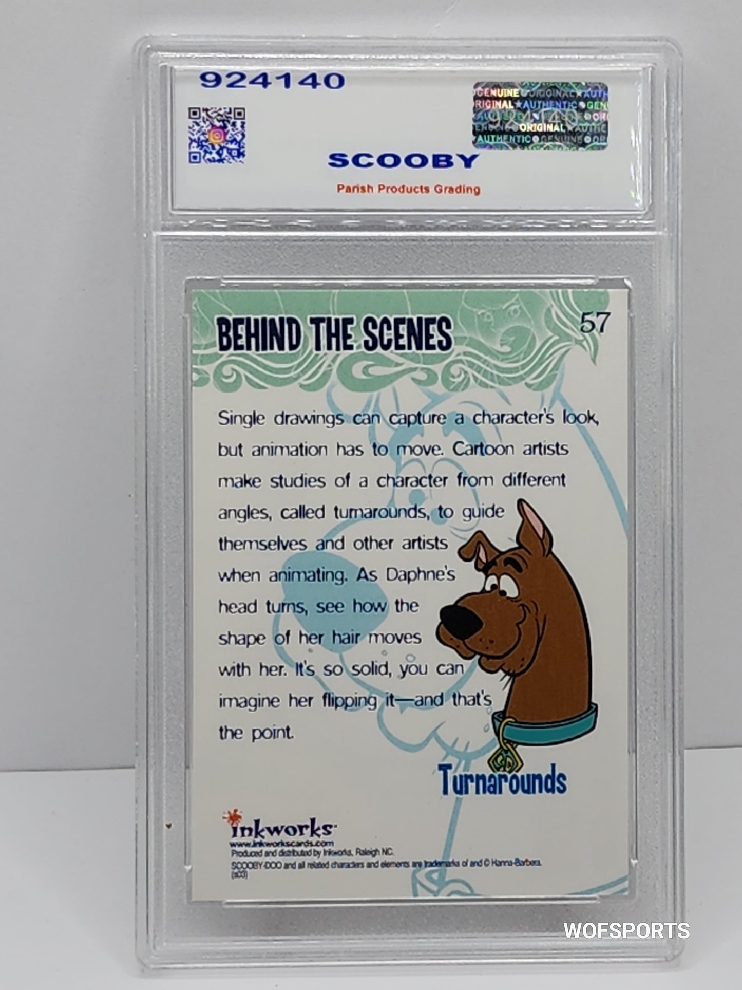 2003 Inkworks Scooby-Doo Mysteries & Monsters #57 - Turnarounds Parish Gem Mint 10
