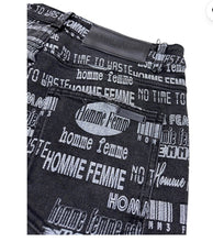 تحميل الصورة إلى عارض المعرض، Homme + Femme Men's All over Logo Pan Slim fit Stretch Denim Jeans SZ. 38