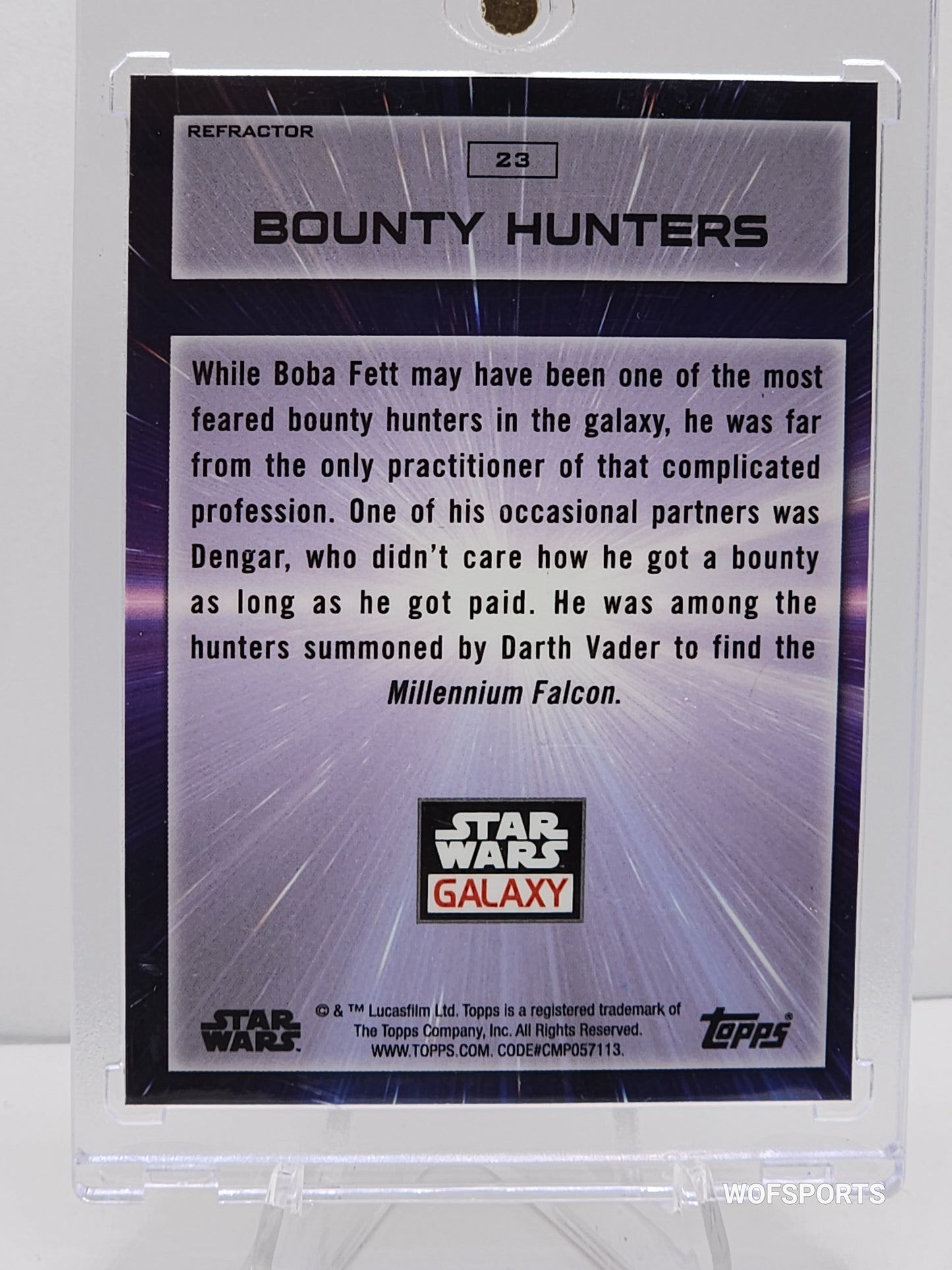 2022 Topps Chrome Star Wars Galaxy Bounty Hunters #23