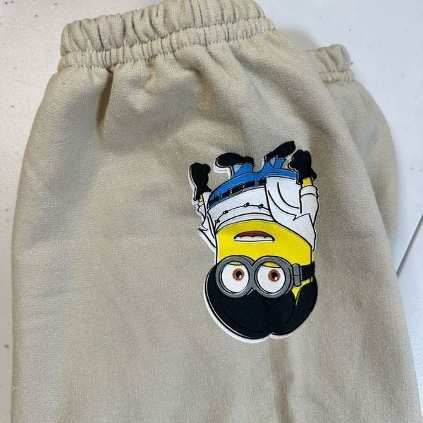 BTS x Despicable Me Minion Sweatpants SZ Small