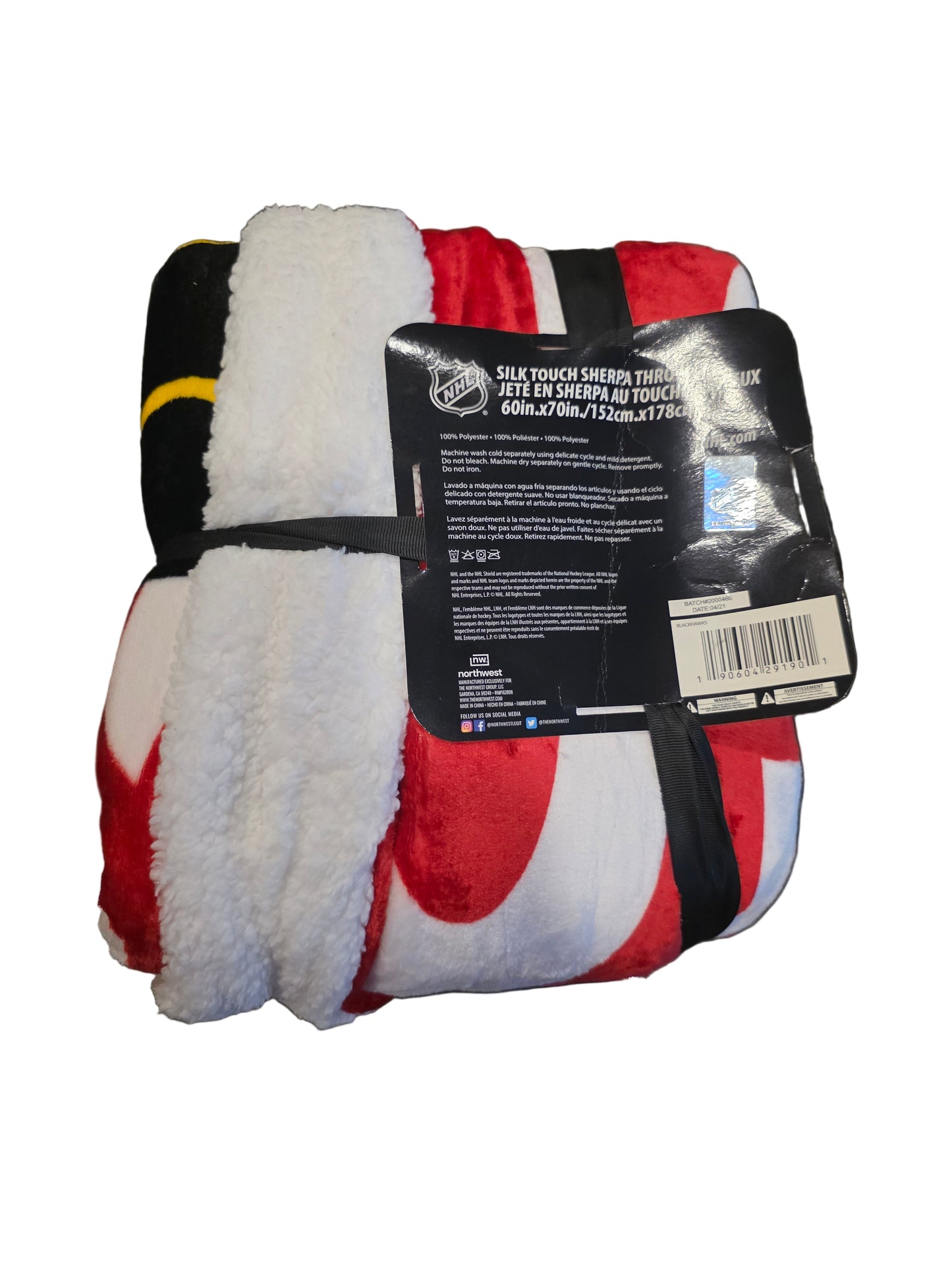 NHL Chicago Blackhawks 60" x 70" Silk Touch Sherpa Throw Blanket